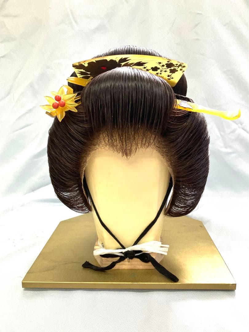 辰巳8号サイズ、つぶし島田中古舞踊かつら、大衆演劇かつら、日本髪かつら、簪付き