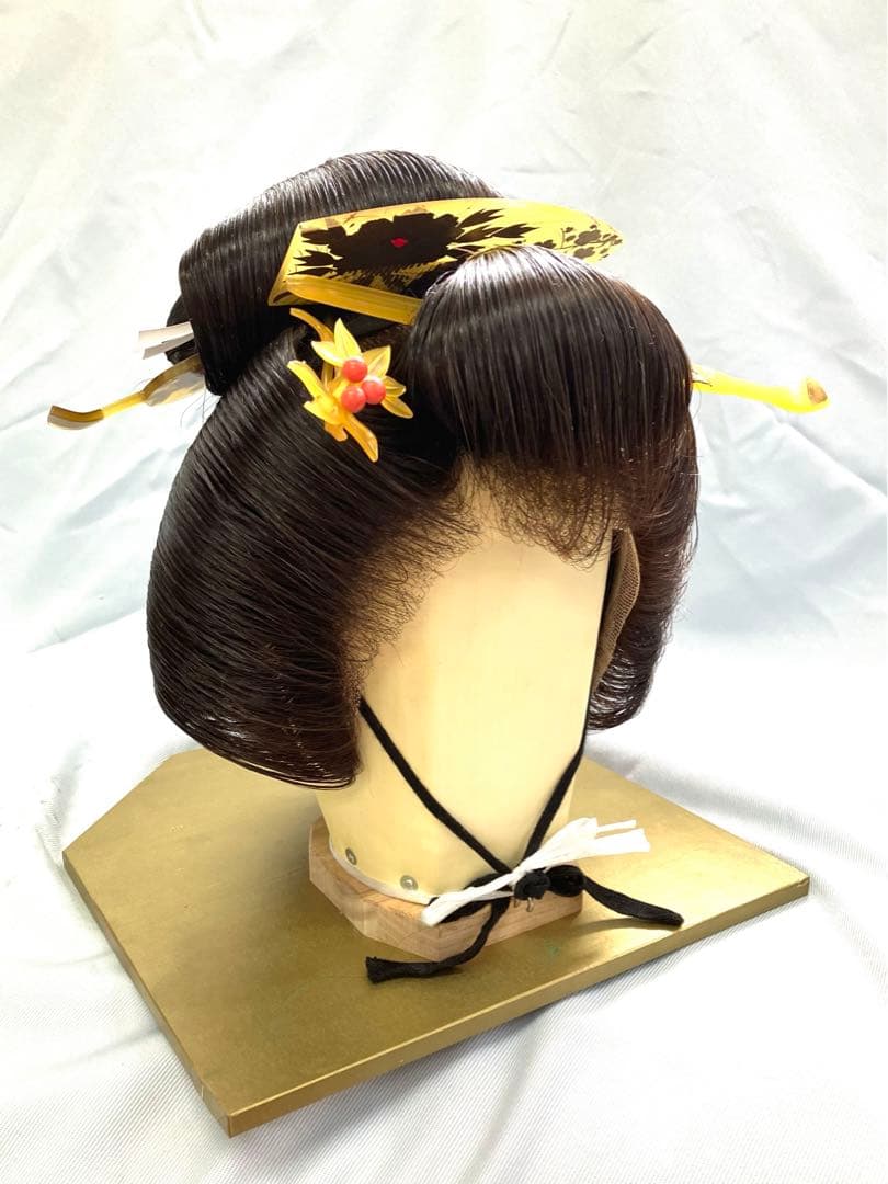 辰巳8号サイズ、つぶし島田中古舞踊かつら、大衆演劇かつら、日本髪かつら、簪付き