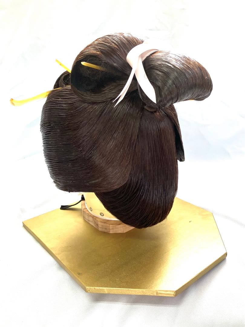 辰巳8号サイズ、つぶし島田中古舞踊かつら、大衆演劇かつら、日本髪かつら、簪付き