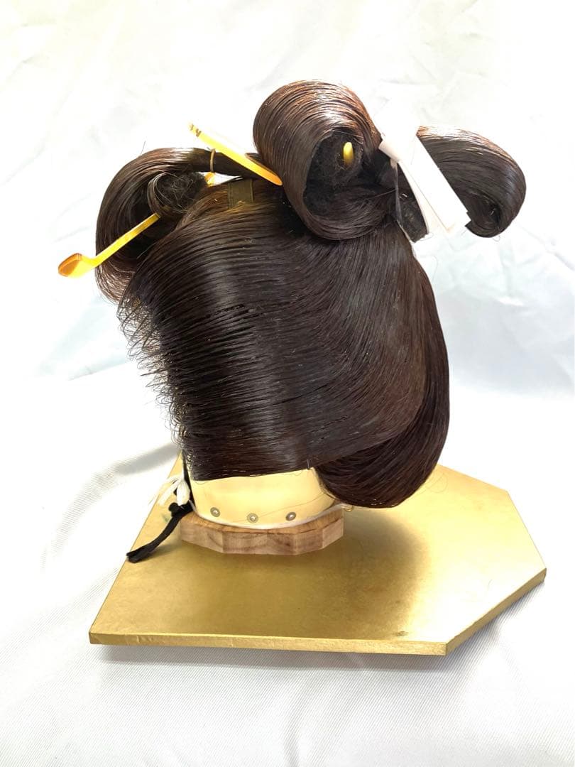 辰巳8号サイズ、つぶし島田中古舞踊かつら、大衆演劇かつら、日本髪かつら、簪付き