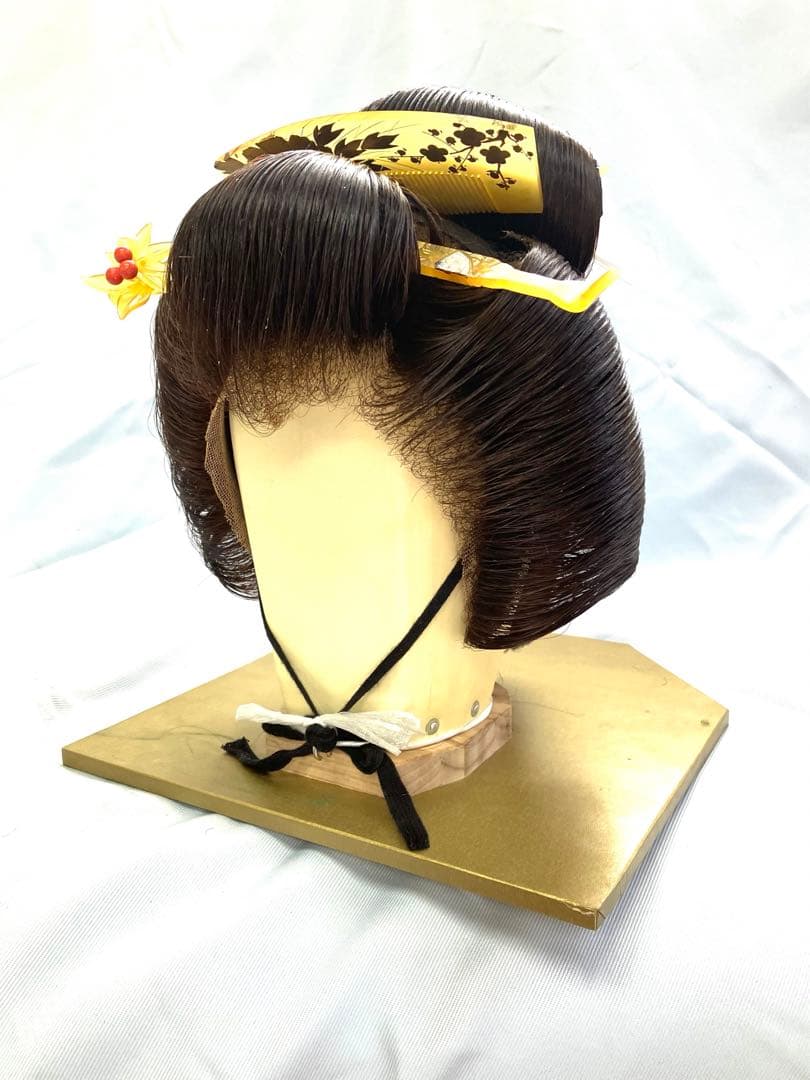 辰巳8号サイズ、つぶし島田中古舞踊かつら、大衆演劇かつら、日本髪かつら、簪付き