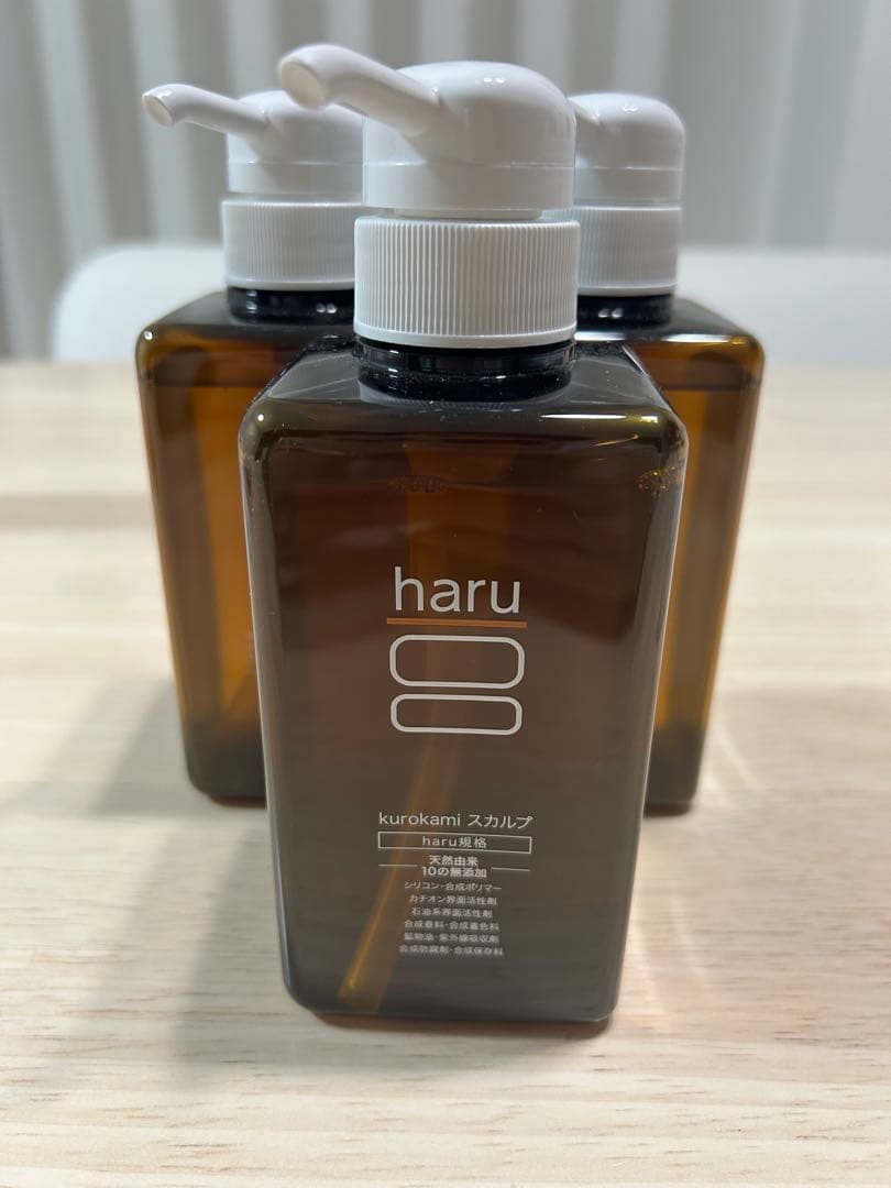 haru kurokami スカルプ シャンプー 3本セット 未使用 定期購入品