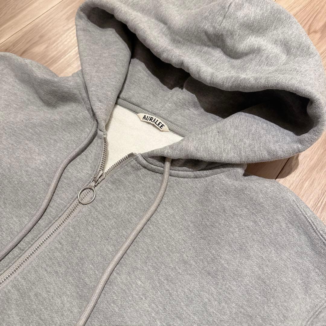 【美品/人気】AURALEE オーラリー レディース ハーフジップパーカー 0