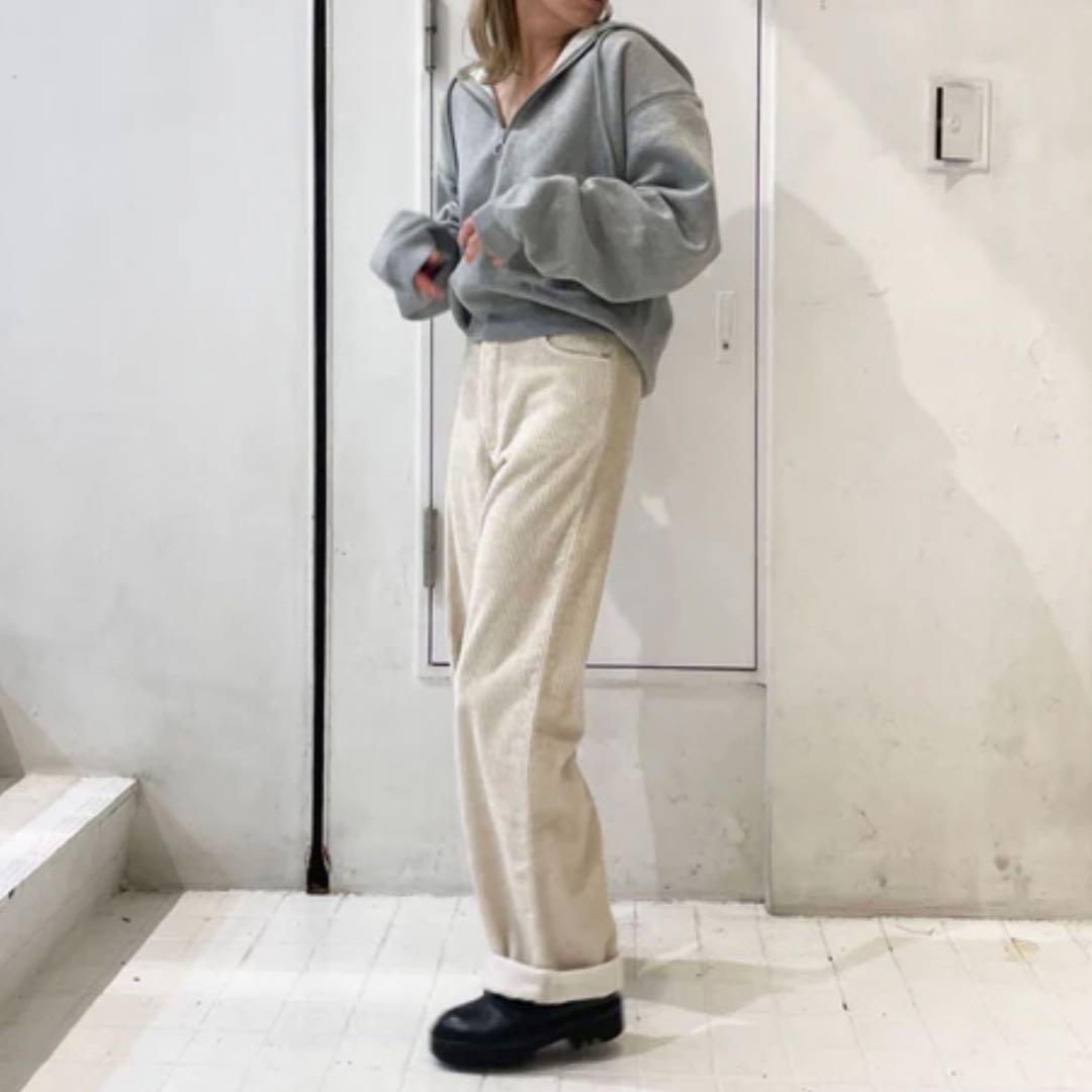 【美品/人気】AURALEE オーラリー レディース ハーフジップパーカー 0