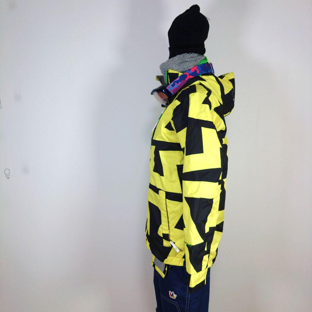 レディース　L　スキー　スノーボードウェア　上下セット　イエロー　黒　ネイビー