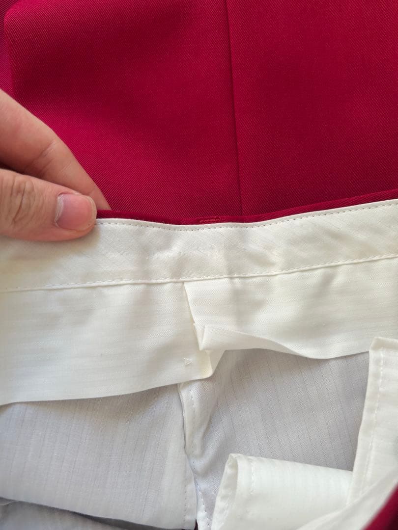 【新品未使用】BIBOJA フレアスラックス　赤