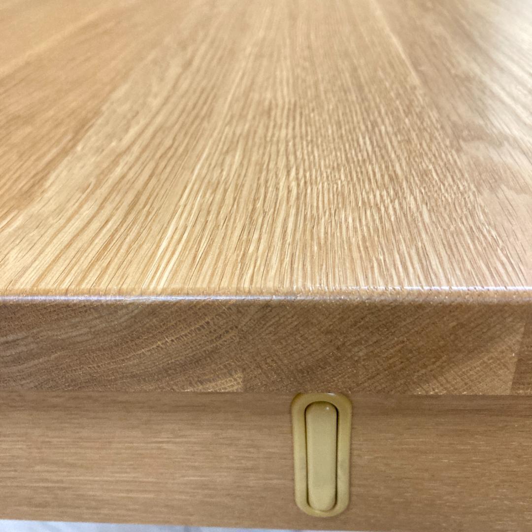 【マルニ】デスク　学習机　パソコンデスク　木製　天然木