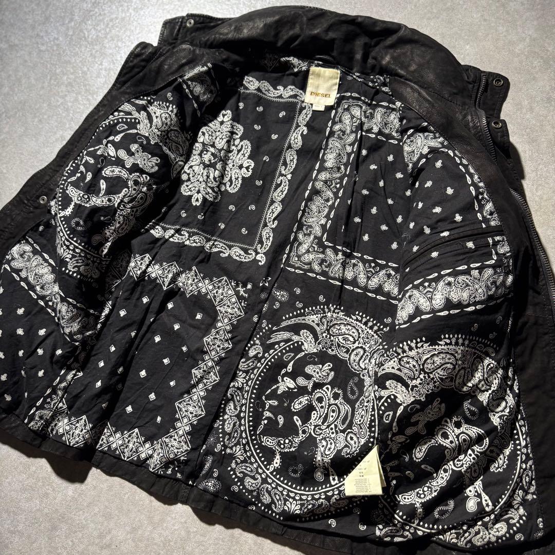 ジャケット・アウター Dark Wear old diesel leather jacket
