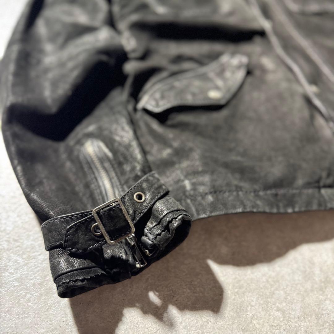 ジャケット・アウター Dark Wear old diesel leather jacket