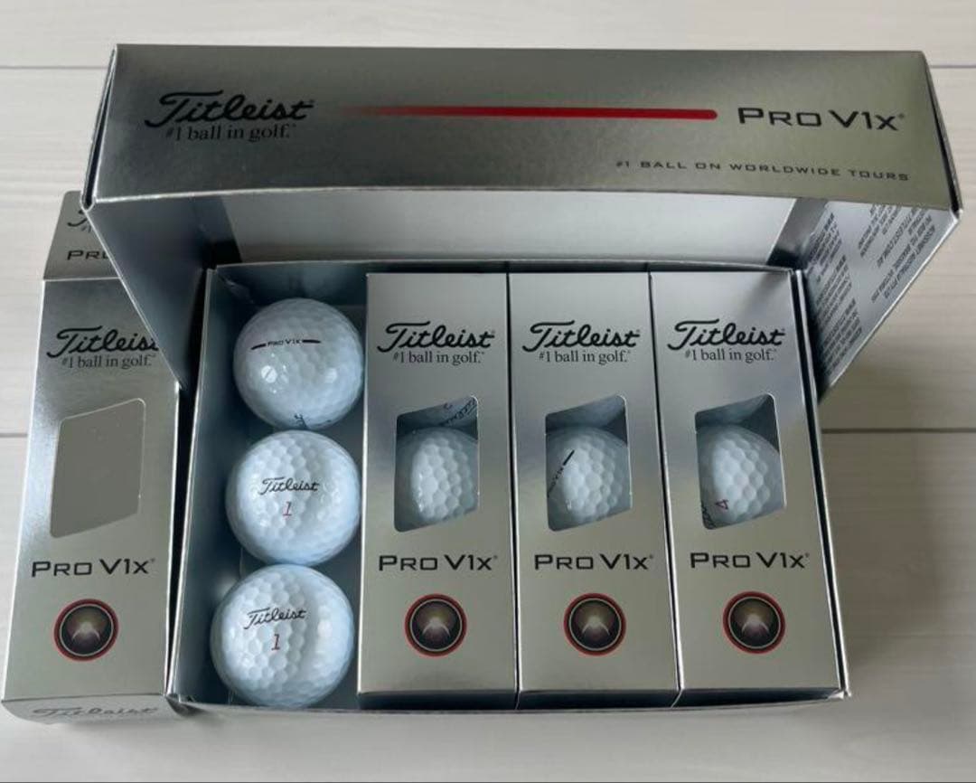 【新品未使用】Titelist タイトリストPROV1Xゴルフボール白 2ダース