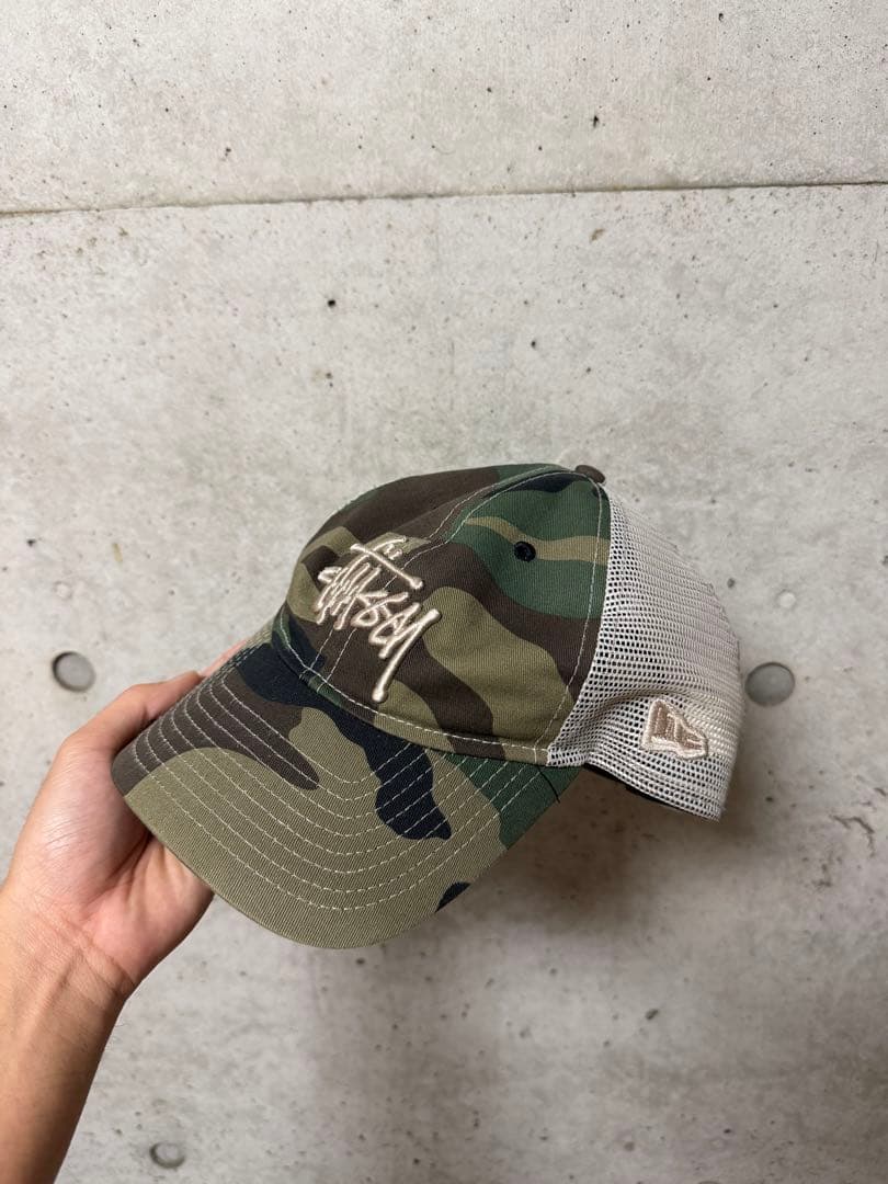 stussy 迷彩　キャップ