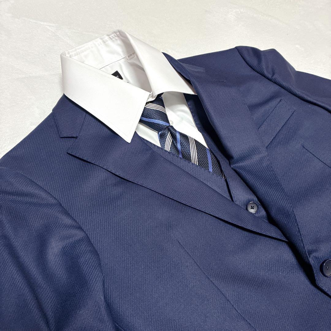 PERSON'S FOR MEN スーツ スリーピース ネイビー　フォーマル