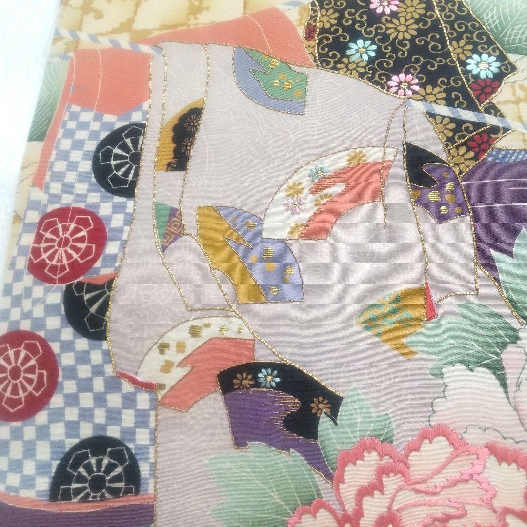 アンティーク 正絹 名古屋帯 牡丹 美品