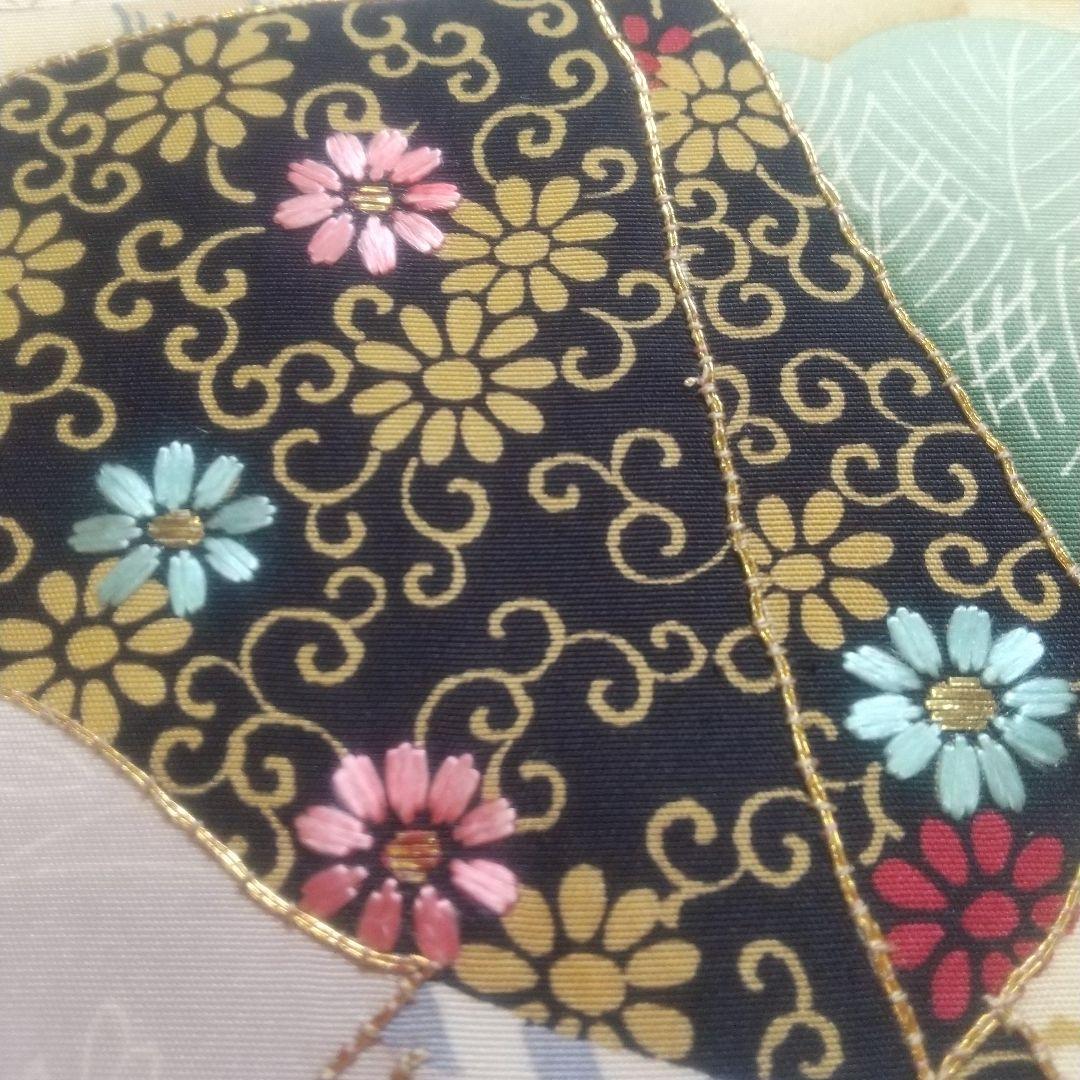 アンティーク 正絹 名古屋帯 牡丹 美品