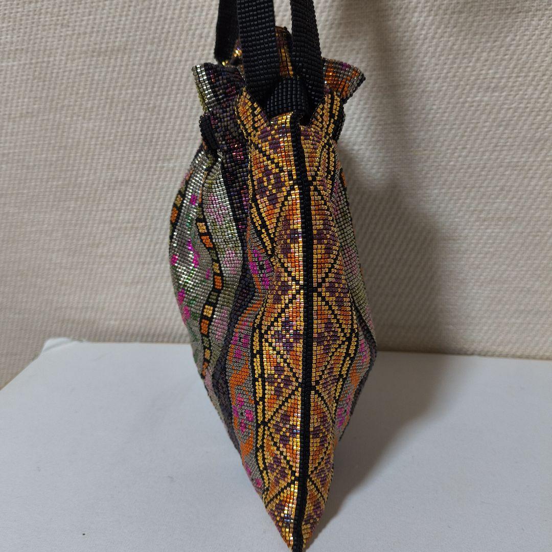 ビーズ 手織り バッグ 新品未使用 パーティ用 ハンドメイド 9-20