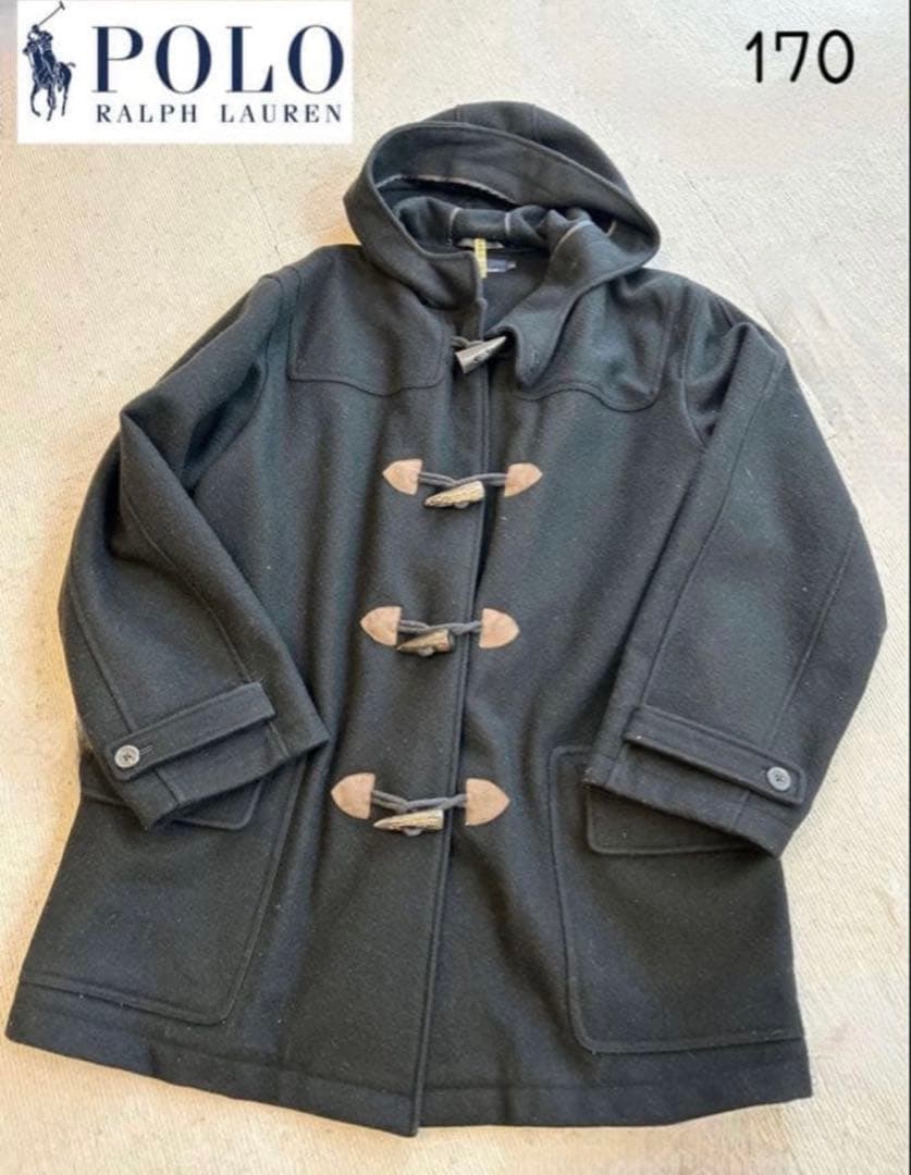 POLO RALPH LAUREN ★ブラック ダッフルコート ★170