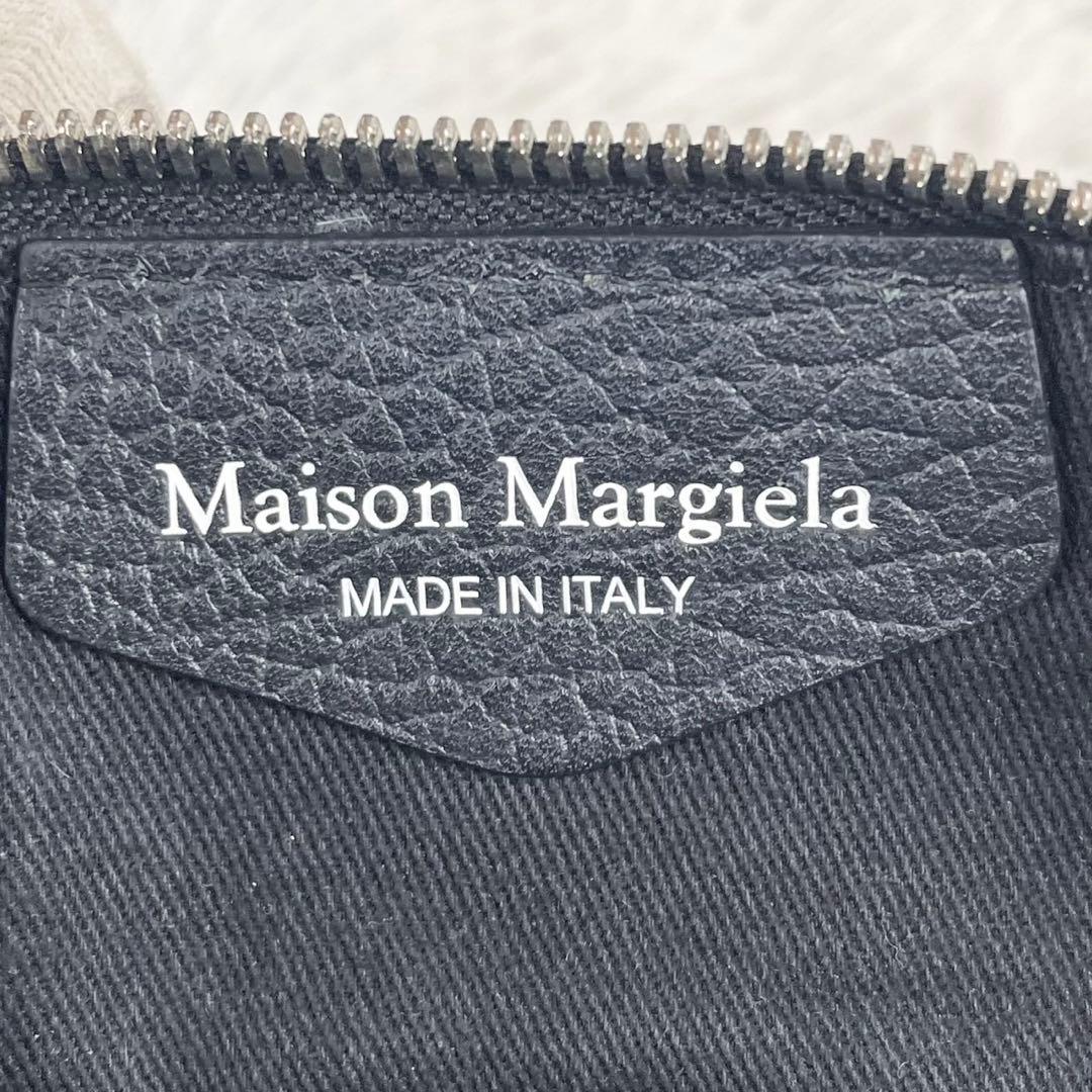 美品 メゾンマルジェラ レザー 2WAY ショルダーバッグ 5ac ブラック