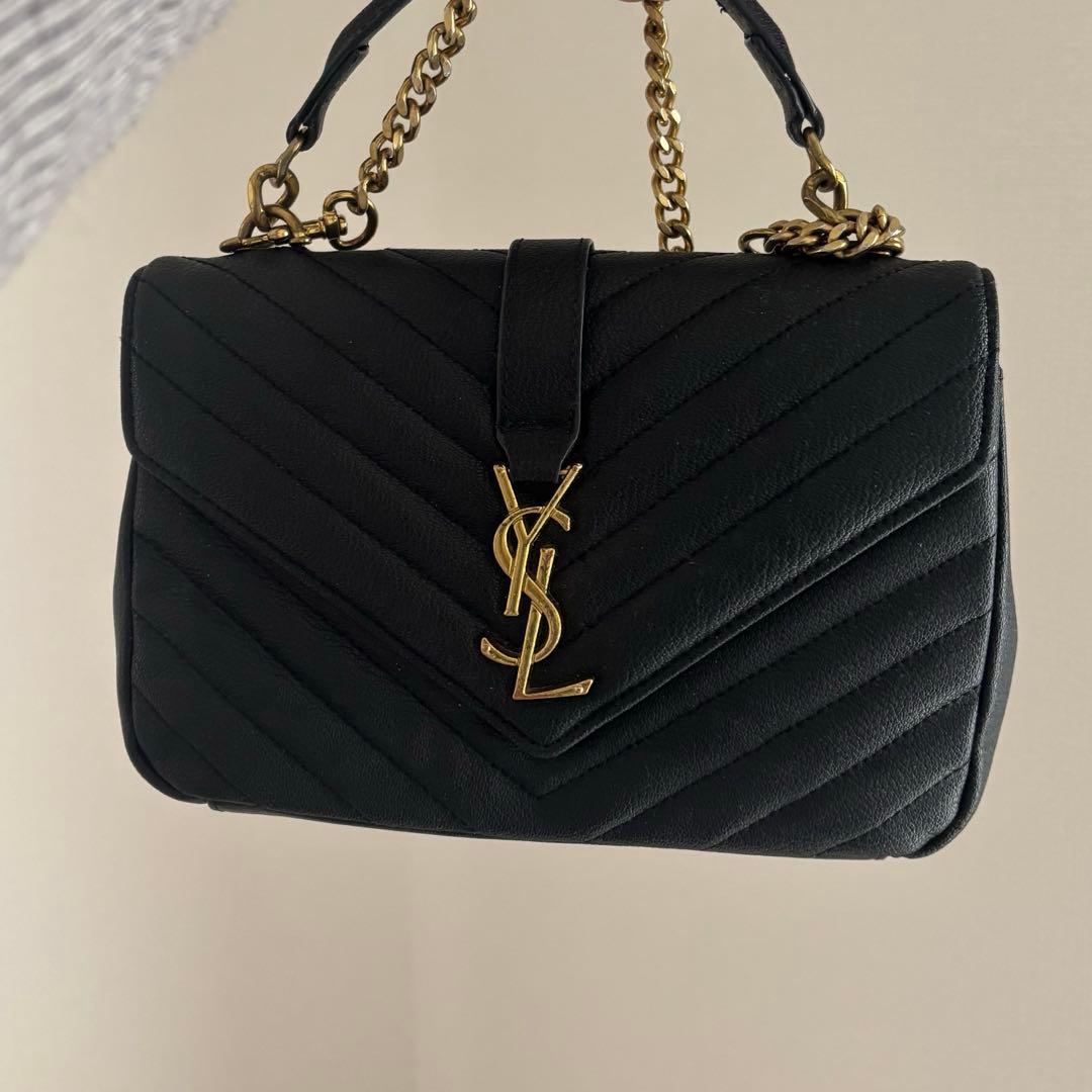 YSL ブラック ショルダーバッグ