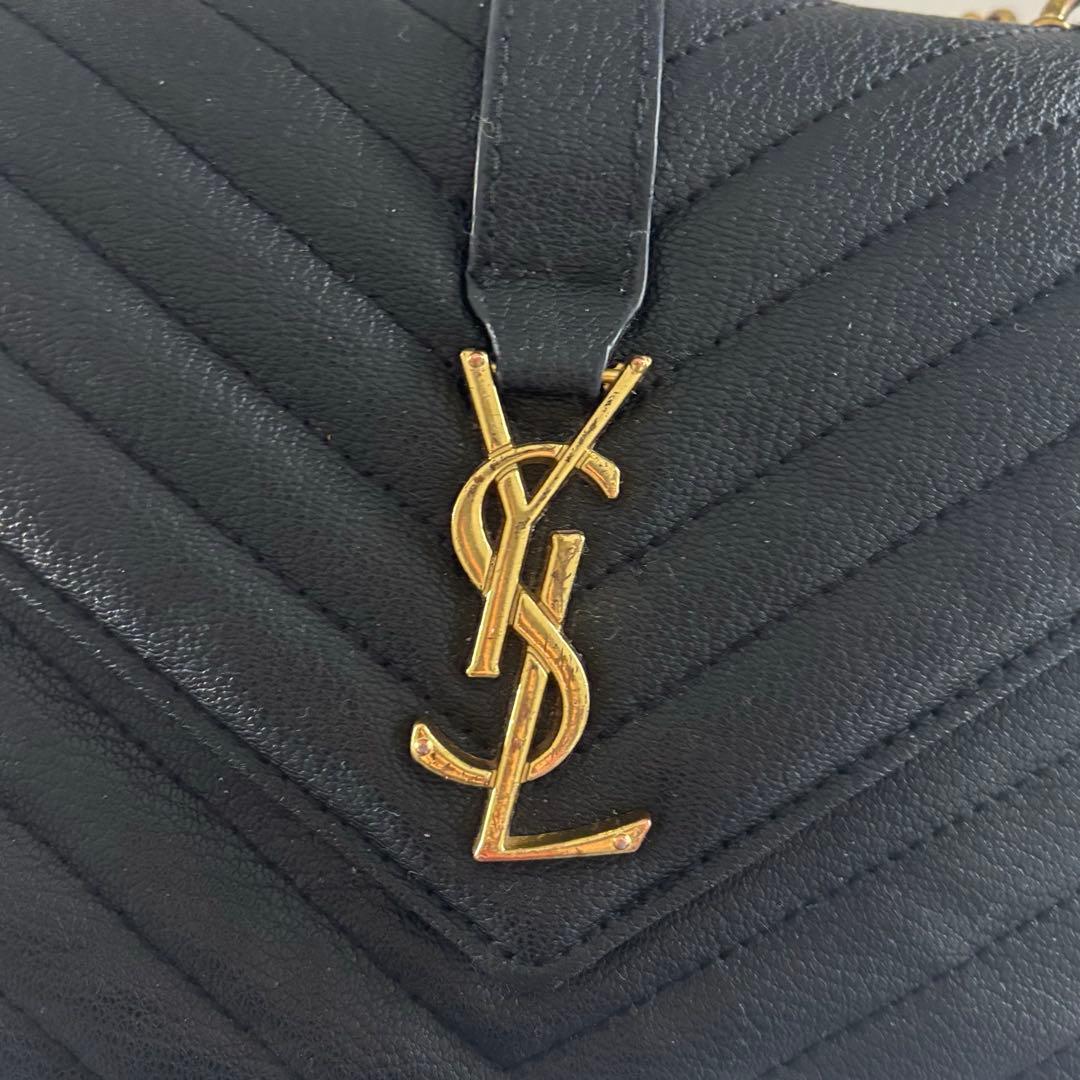 YSL ブラック ショルダーバッグ
