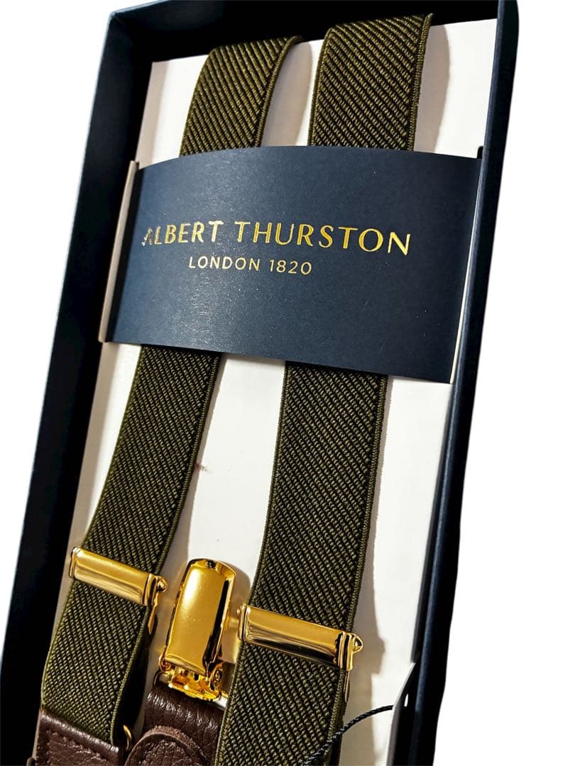 【早い者勝ち】【新品】アルバートサーストンサスペンダー英国製 高級 ハンドメイド