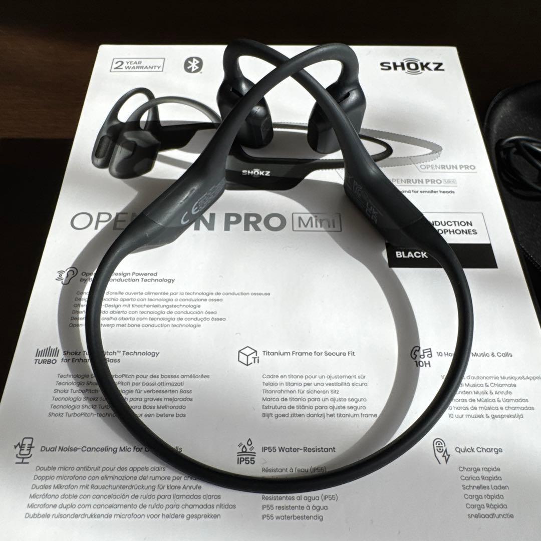 イヤホン Openrun pro mini shokz