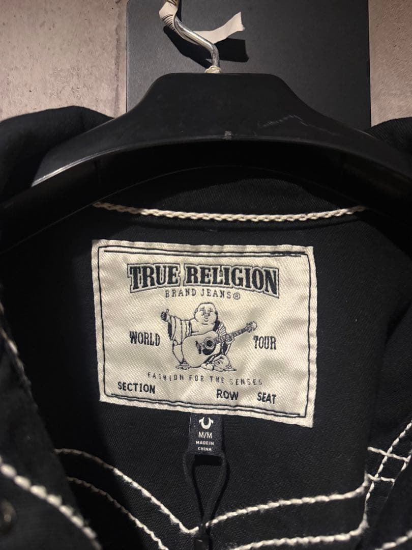 TRUE RELIGION ブラックデニムジャケット