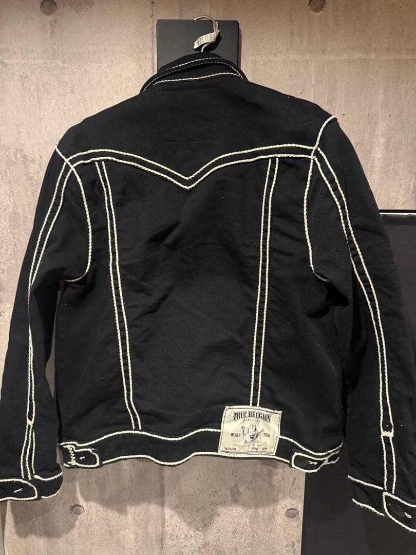 TRUE RELIGION ブラックデニムジャケット
