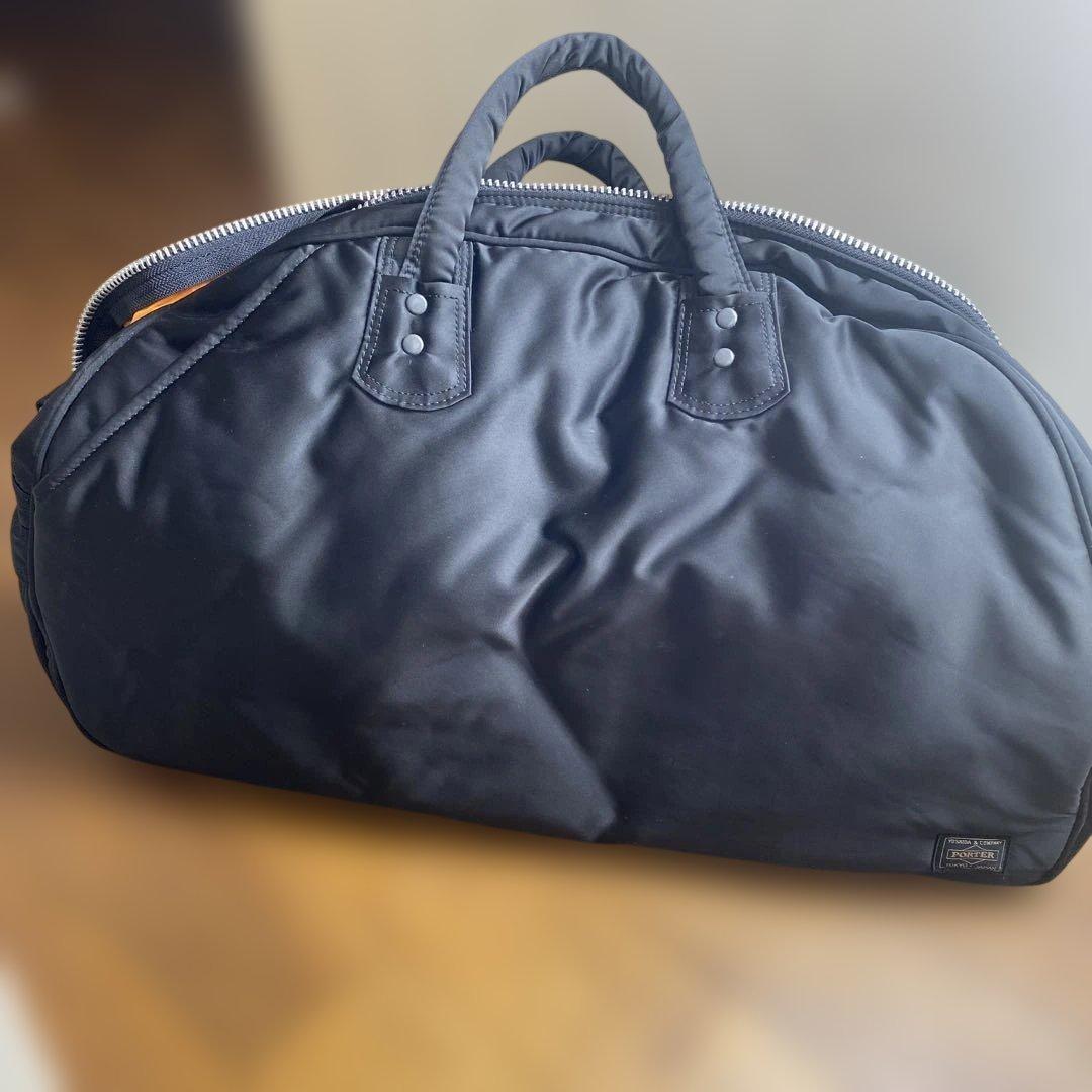 HEAD PORTER ブラックボストンバッグ