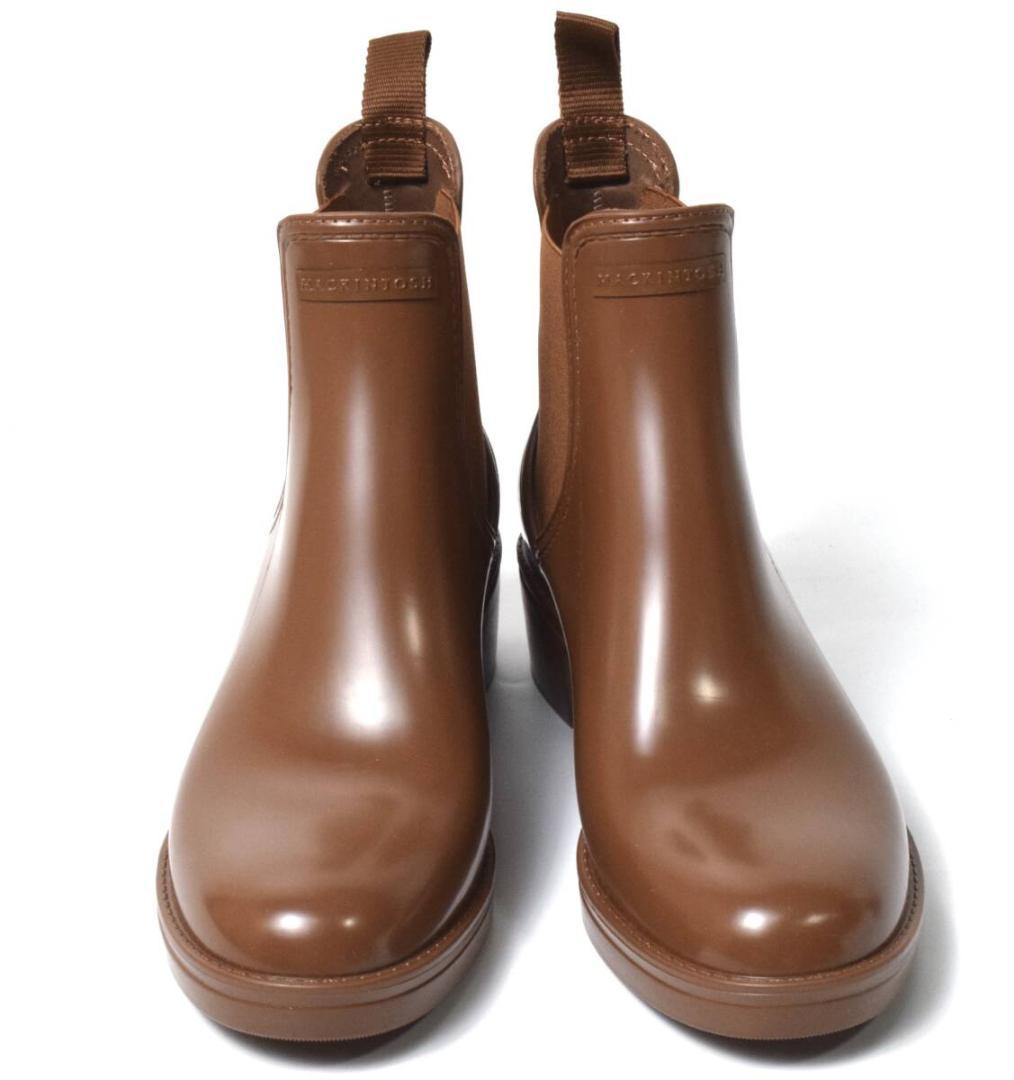 未使用 マッキントッシュ サイドゴア レインブーツ 39（26) TAN タン