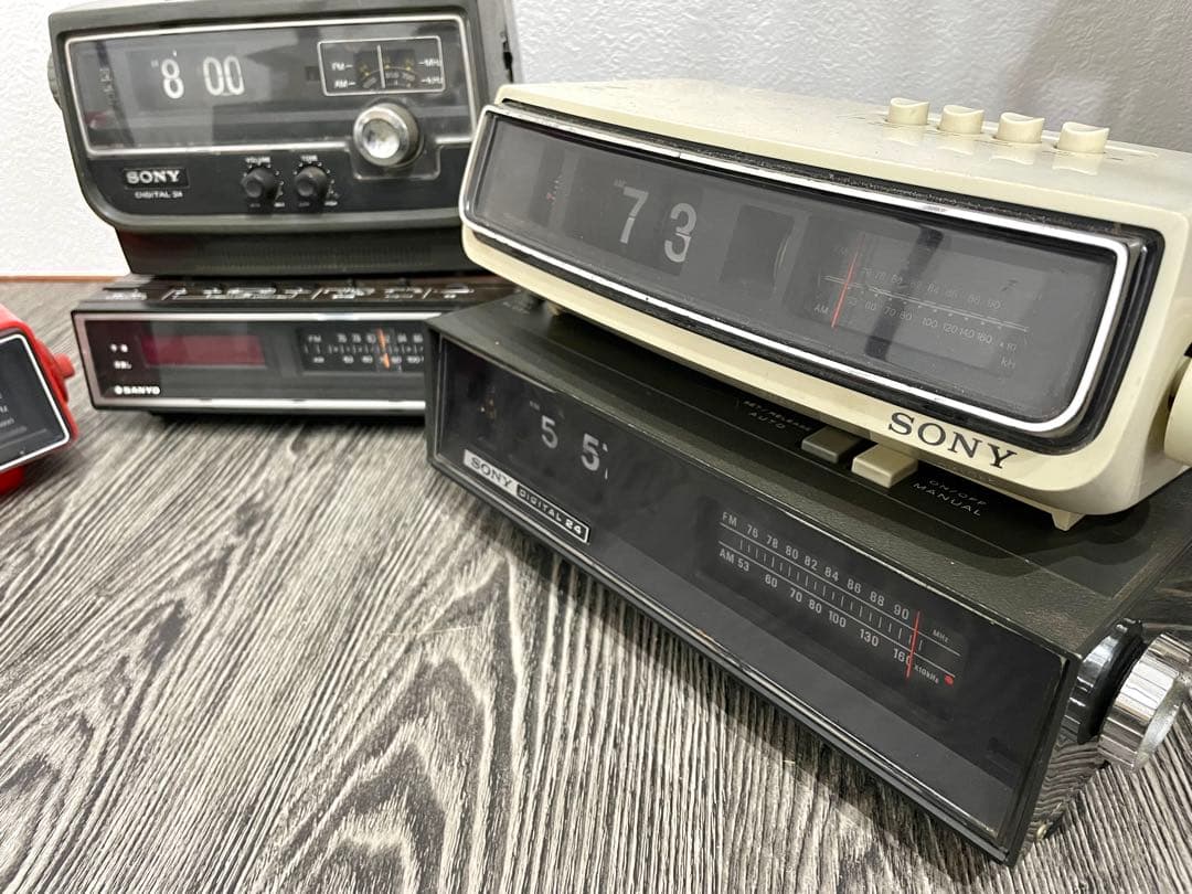 パタパタ時計　ジャンク品　まとめ売り　SONY SANYO National