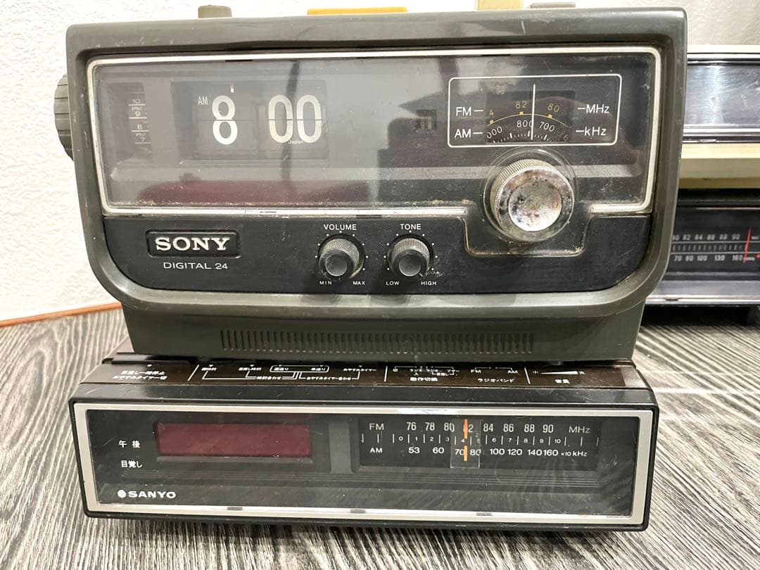 パタパタ時計　ジャンク品　まとめ売り　SONY SANYO National