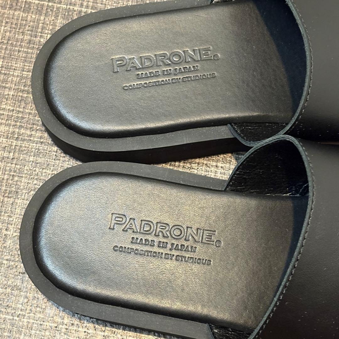 PADRONE 黒 41(26,26.5cm)サンダル STUDIOUS別注