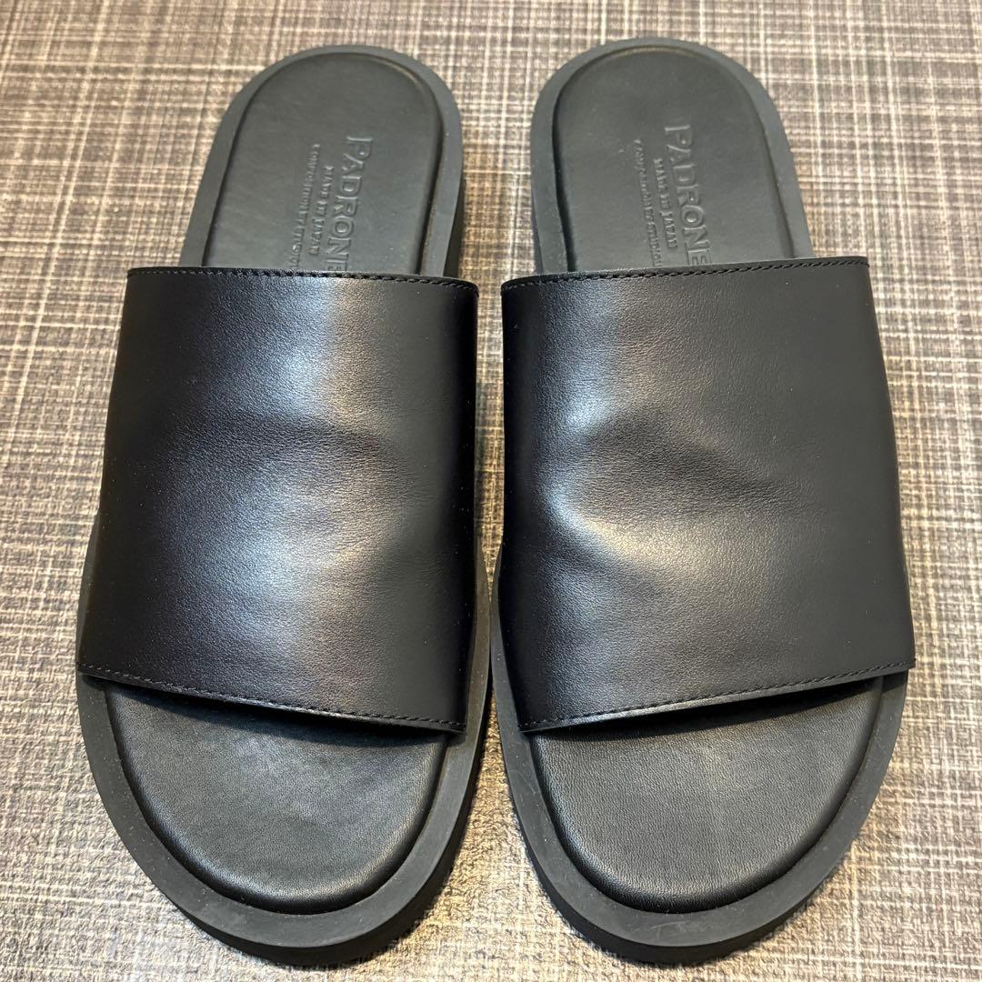 PADRONE 黒 41(26,26.5cm)サンダル STUDIOUS別注