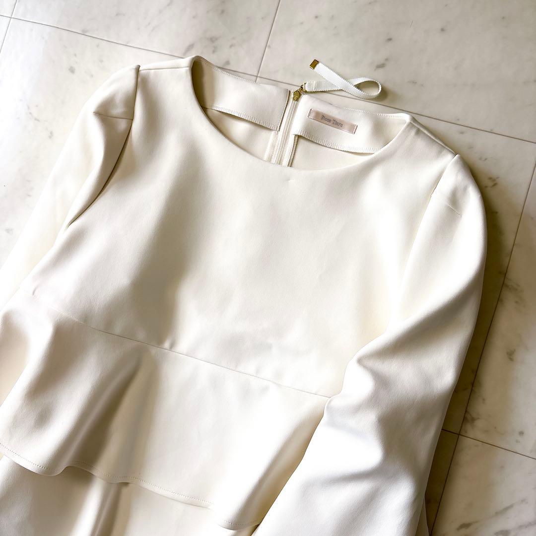 新品同様 ローズティアラ 大きいサイズ46 洗える ダンボールニットブラウス4L