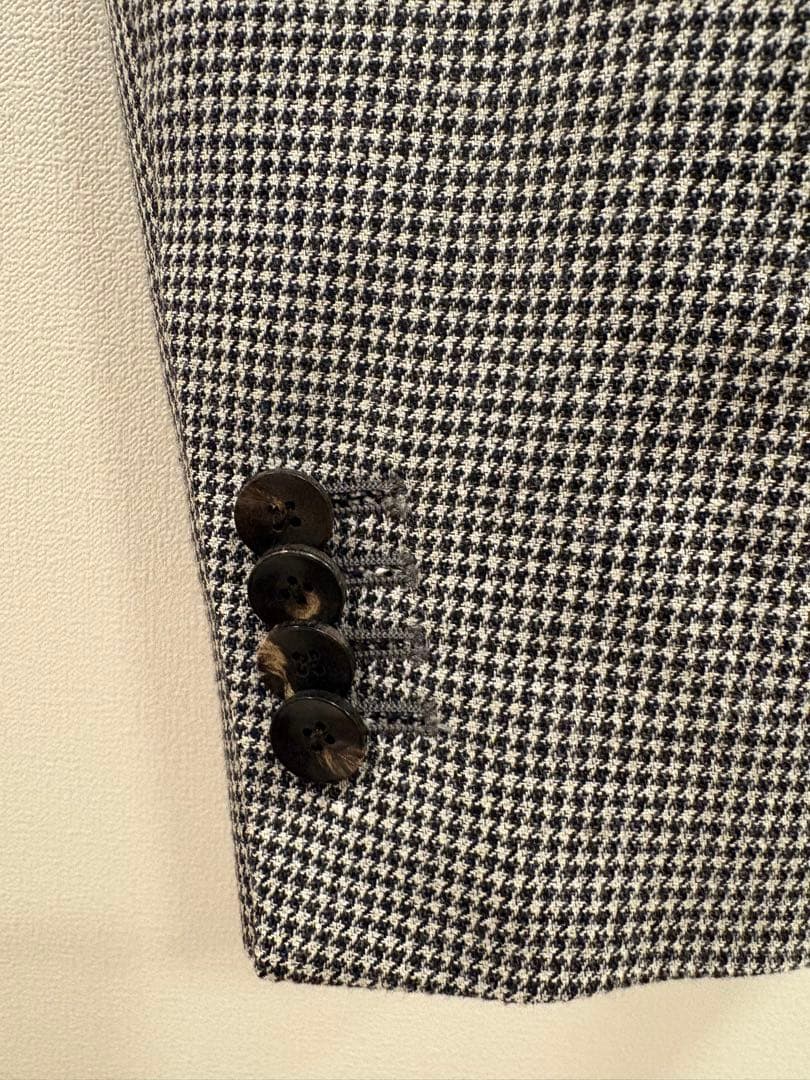 LARDINI 千鳥格子柄 テーラードジャケット size46