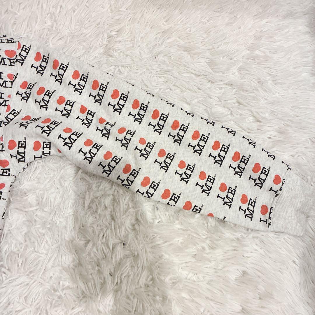 Ashley Williams パーカー I ♡ ME バタフライ 総柄 L