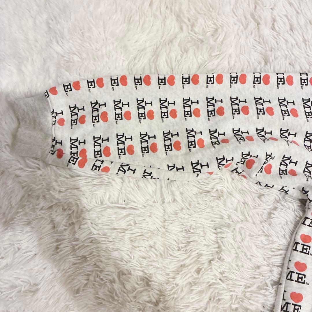 Ashley Williams パーカー I ♡ ME バタフライ 総柄 L