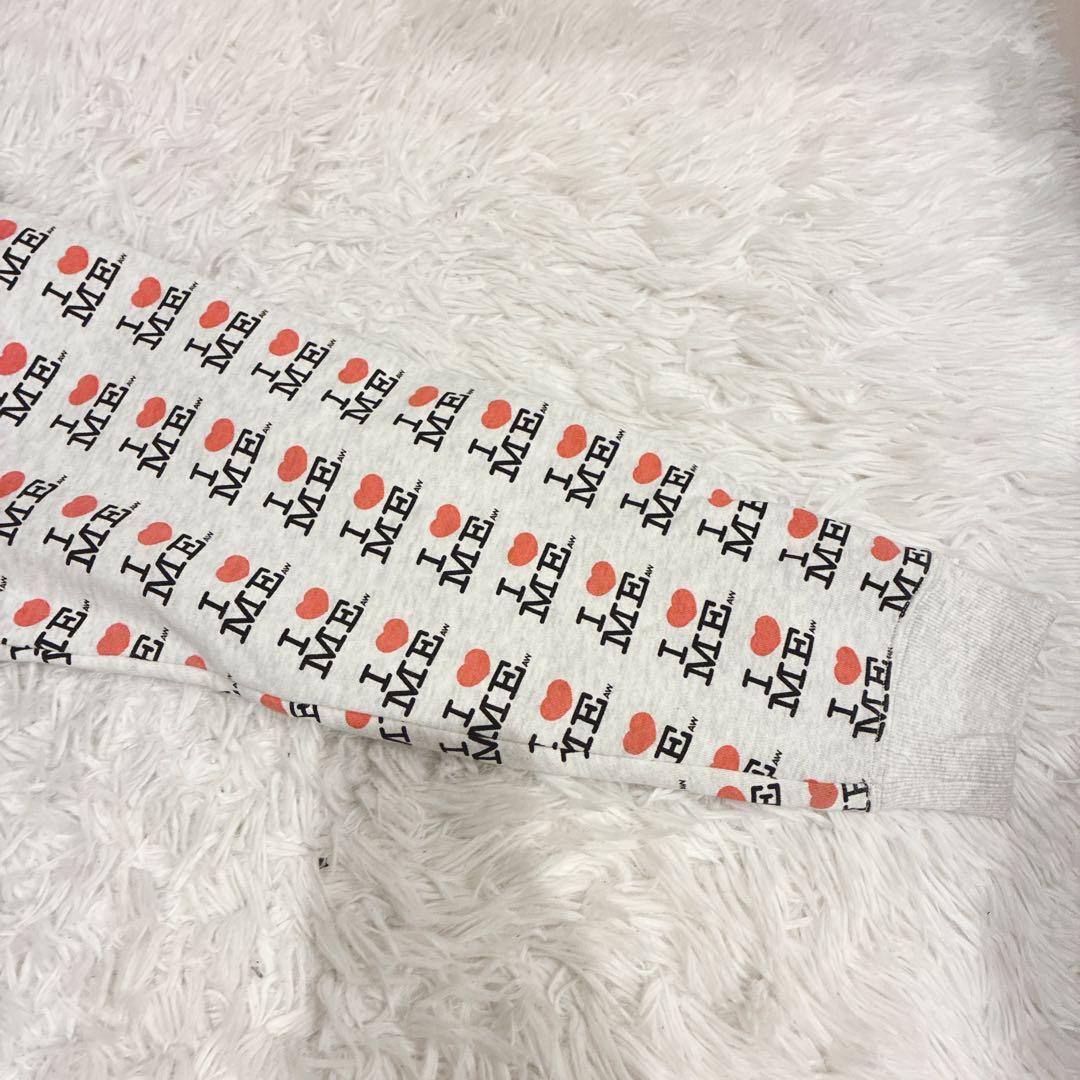 Ashley Williams パーカー I ♡ ME バタフライ 総柄 L