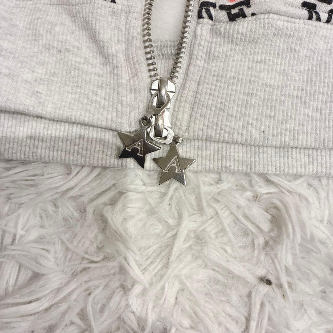 Ashley Williams パーカー I ♡ ME バタフライ 総柄 L