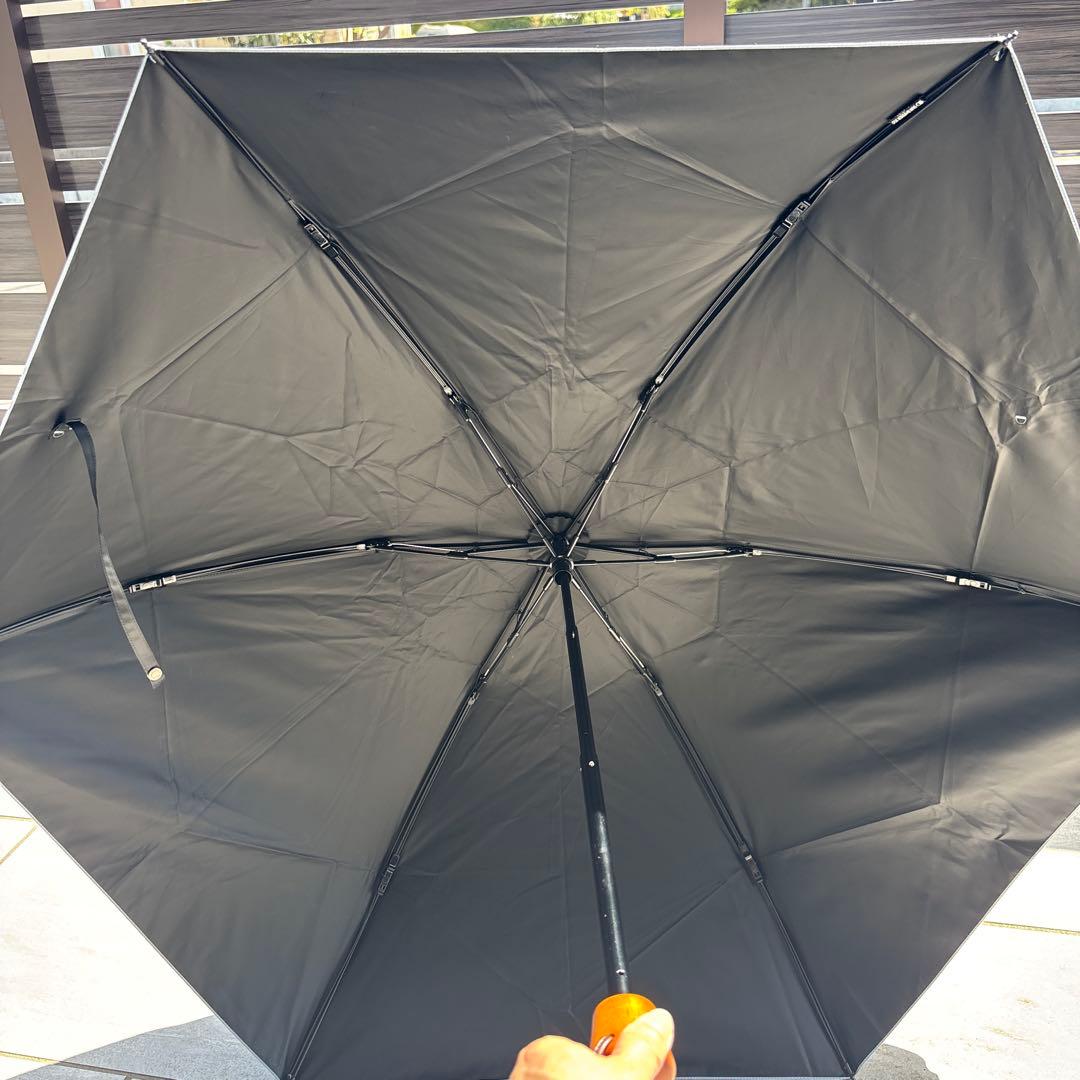 サンバリア100 3段折日傘　フロストブルー