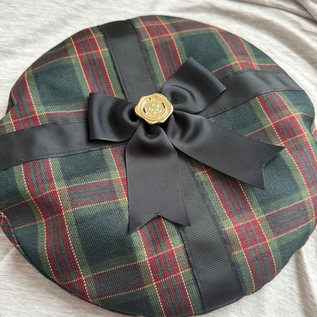 Amavel Present Ribbon ベレー帽 グリーン クリスマス