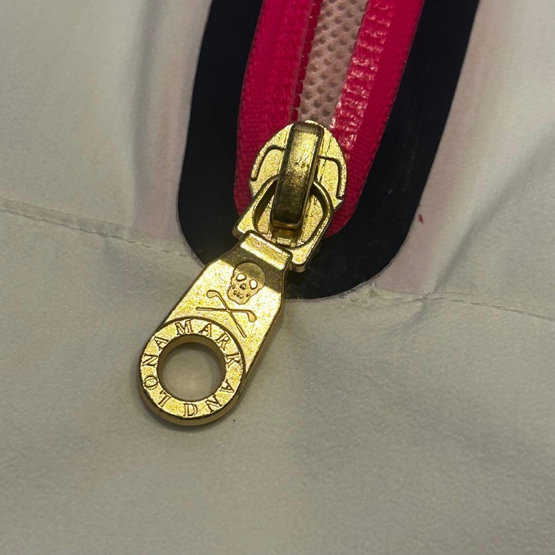 MARK & LONA 半袖　ハーフジップ　ホワイト レディースM ゴルフ