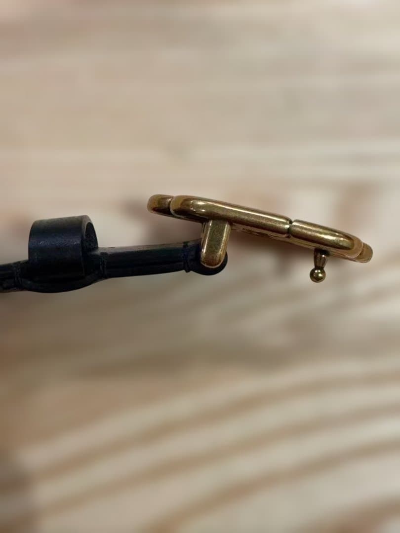 Balenciaga ゴールドバックル レザーベルト新品同様 箱 防塵袋付き