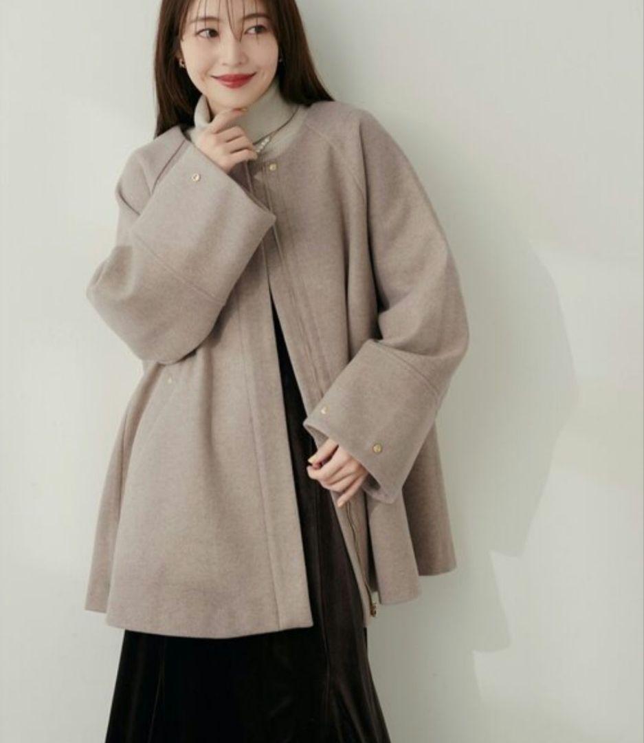 ナチュラルクチュール〈osono〉２WAYノーカラーコート