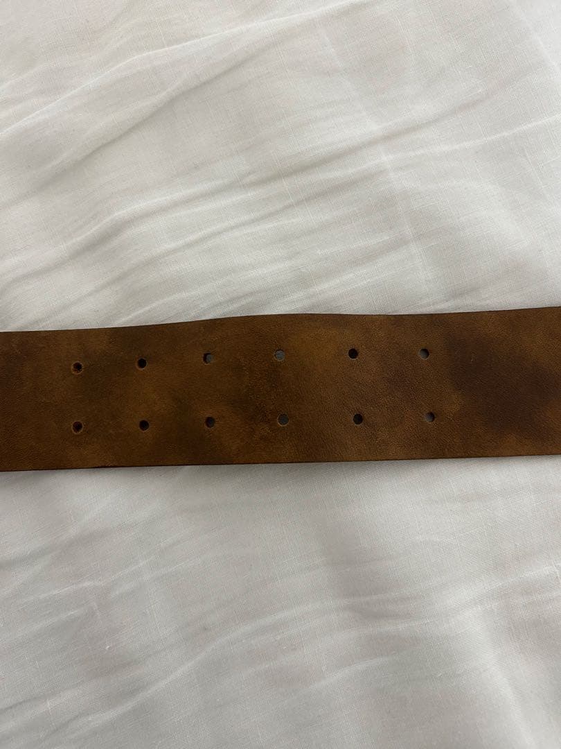 CELINE 金属製ストライプデザインベルト