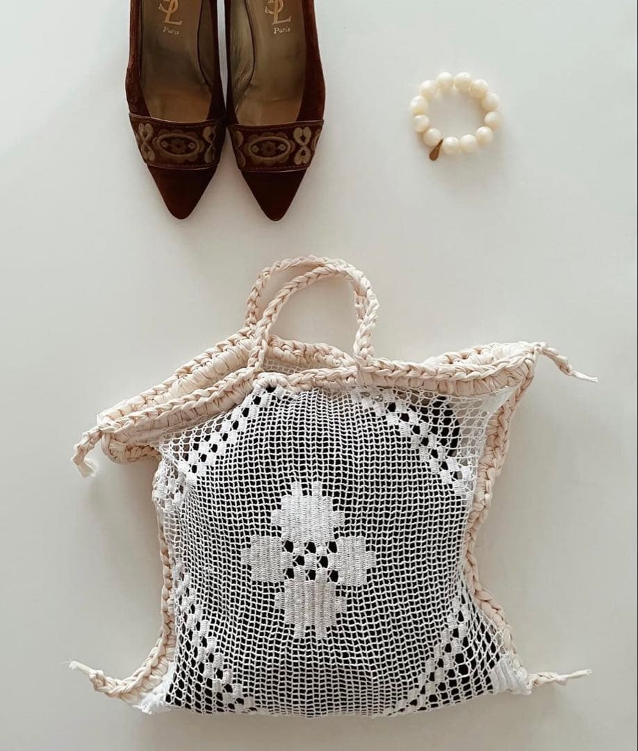 Oru アンティーク　ネット　バック　ヴィンテージ