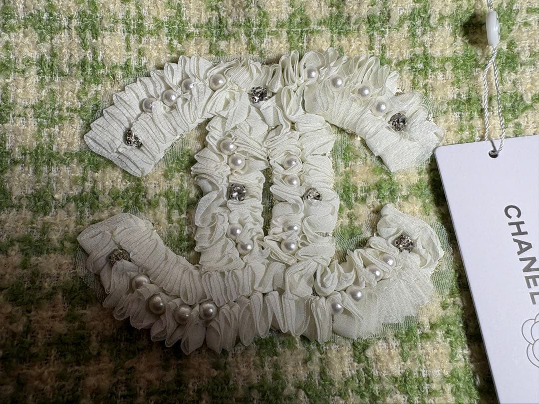 シャネル　ツイードバッグ　シフォン　パール ノベルティ