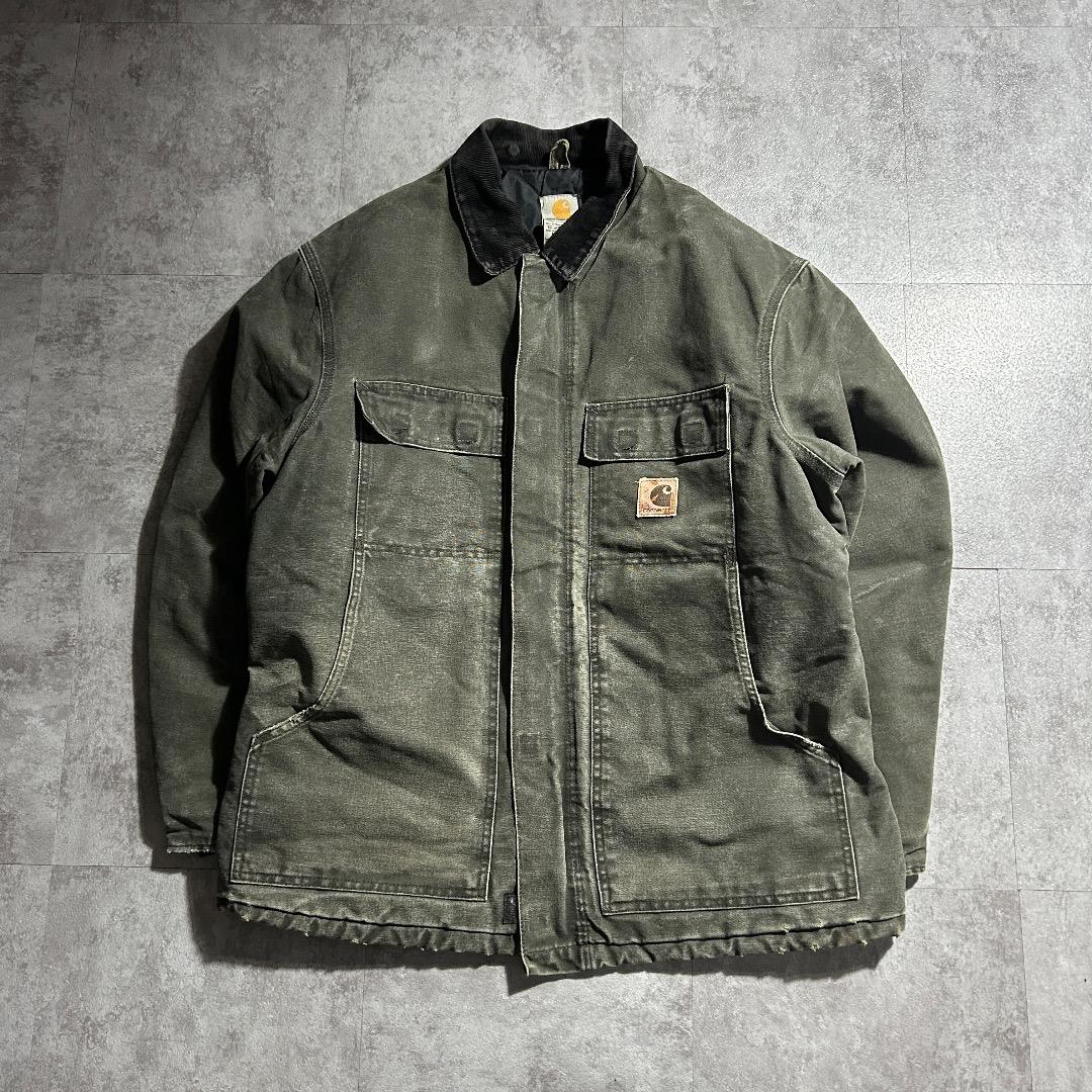 00s メキシコ製USA生地 モスグリーン カーハートトラディショナルジャケット