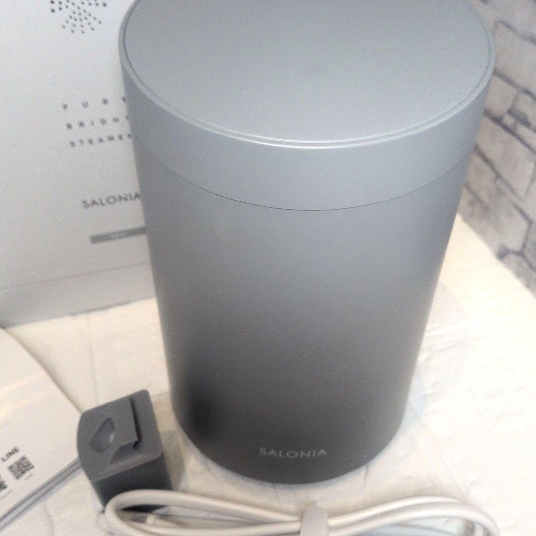 美品　SALONIA フェイススチーマー グレー