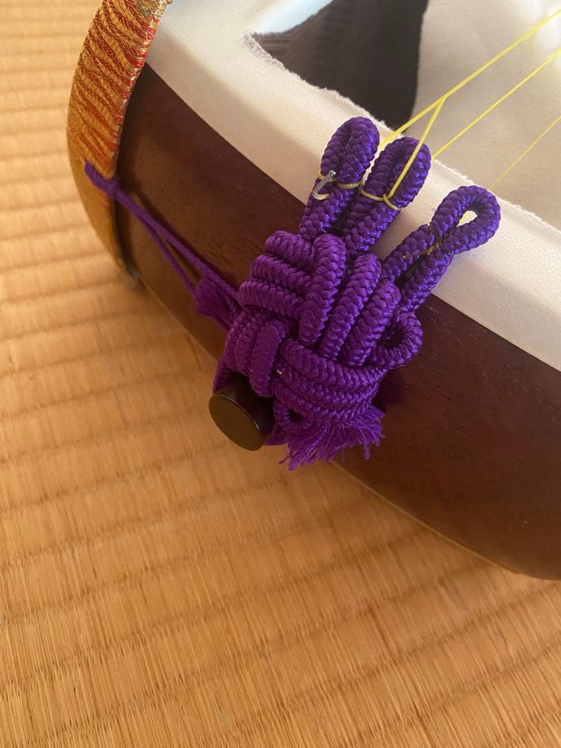 三味線 本体 表皮破れあり